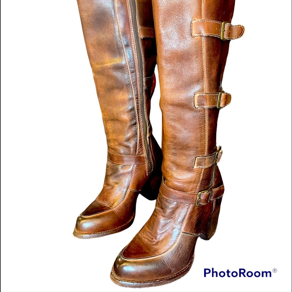 Brown/Vintage/Bed Stu/Leather/knee high boots,Size7.5